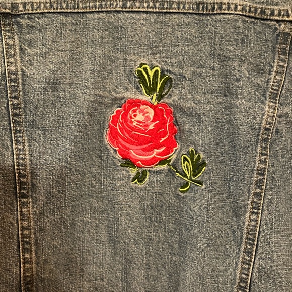 Jean jacket with embroidery - Picture 4 of 8